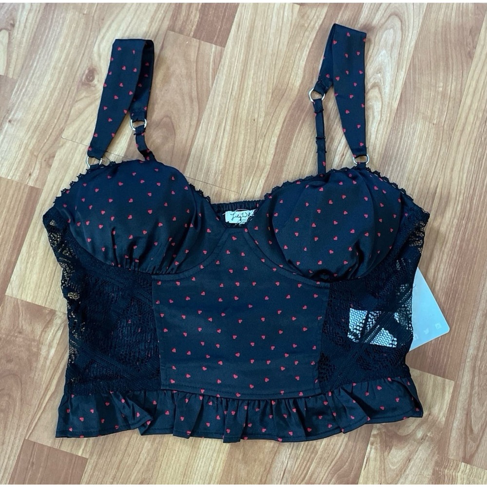 Lily White Black Corset
